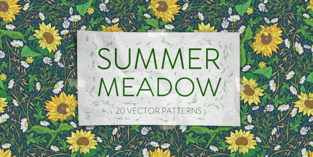 Summer Meadow Patterns Graphics - Image 1