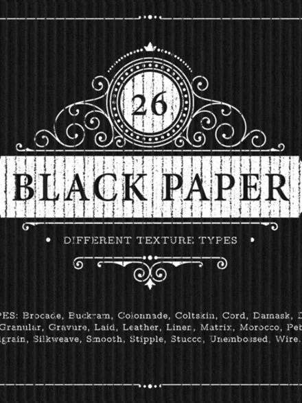26 Black Paper Background Textures Graphics - Image 4