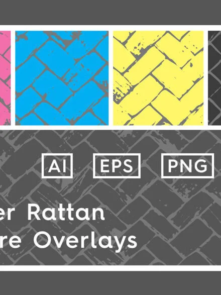 20 Wicker Rattan Texture Overlays Graphics - Image 5