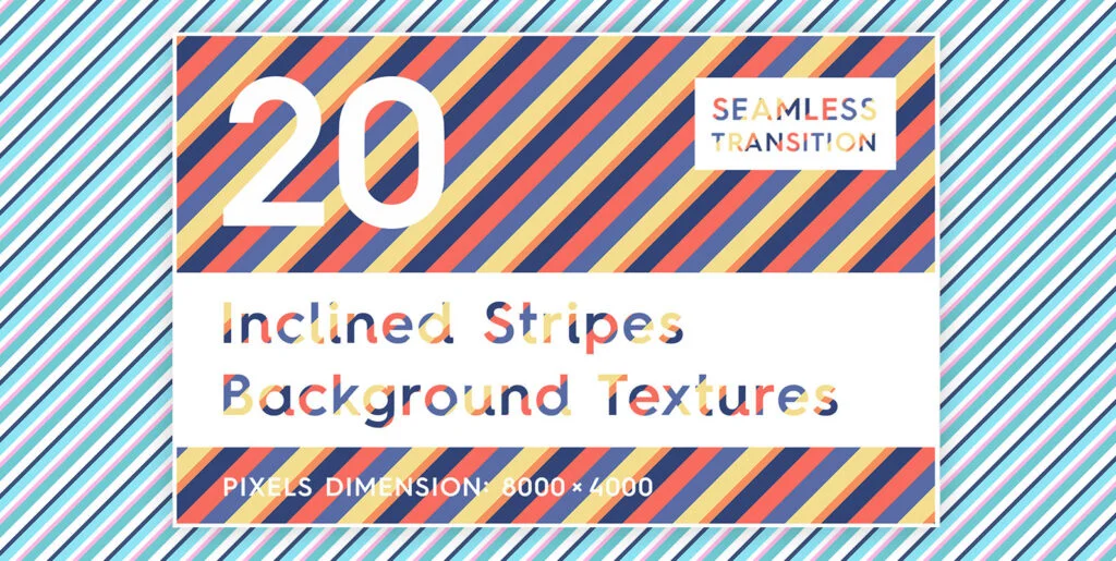 20 Inclined Stripes Backgrounds Graphics - Image 1