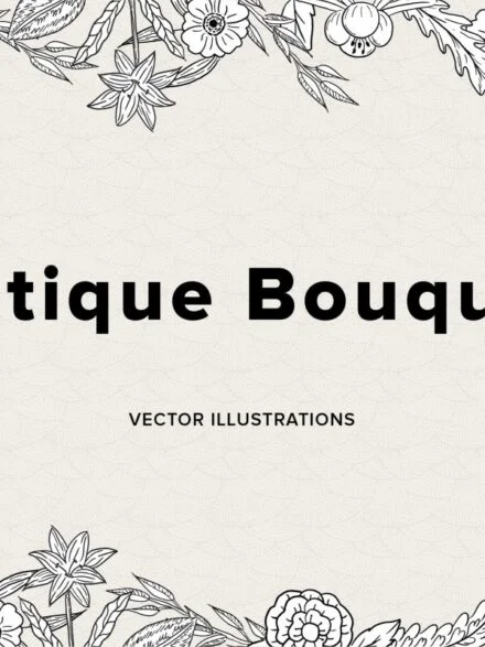 Antique Bouquet Graphics - Image 6