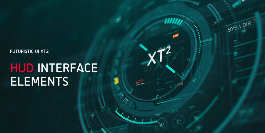 Futuristic HUD Interface UI XT2 Graphics - Image 1