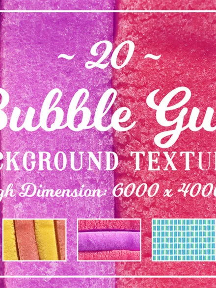 20 Bubble Gum Background Textures Graphics - Image 1
