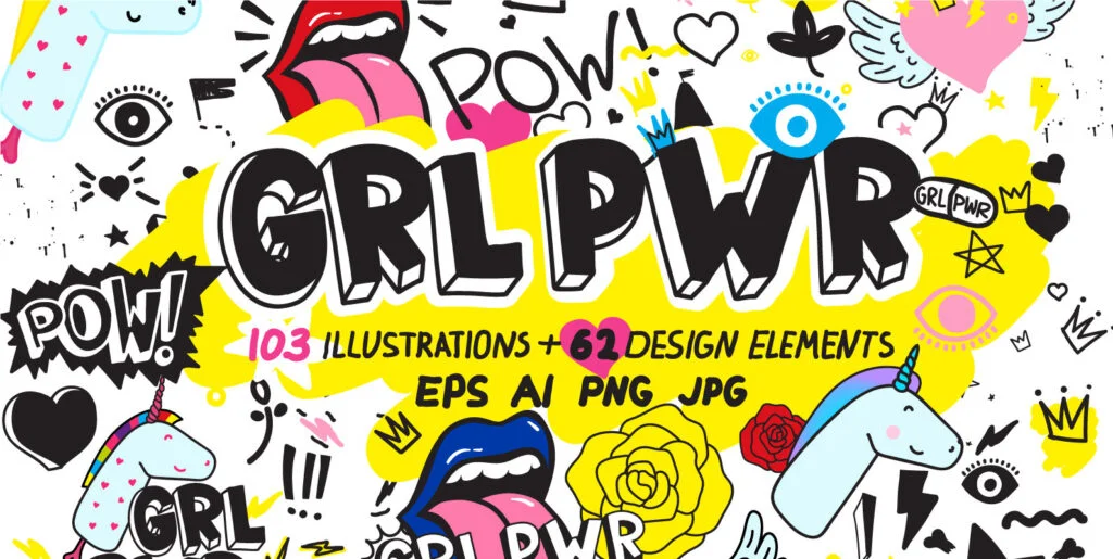 170 Doodles, Elements and Patterns Graphics - Image 2