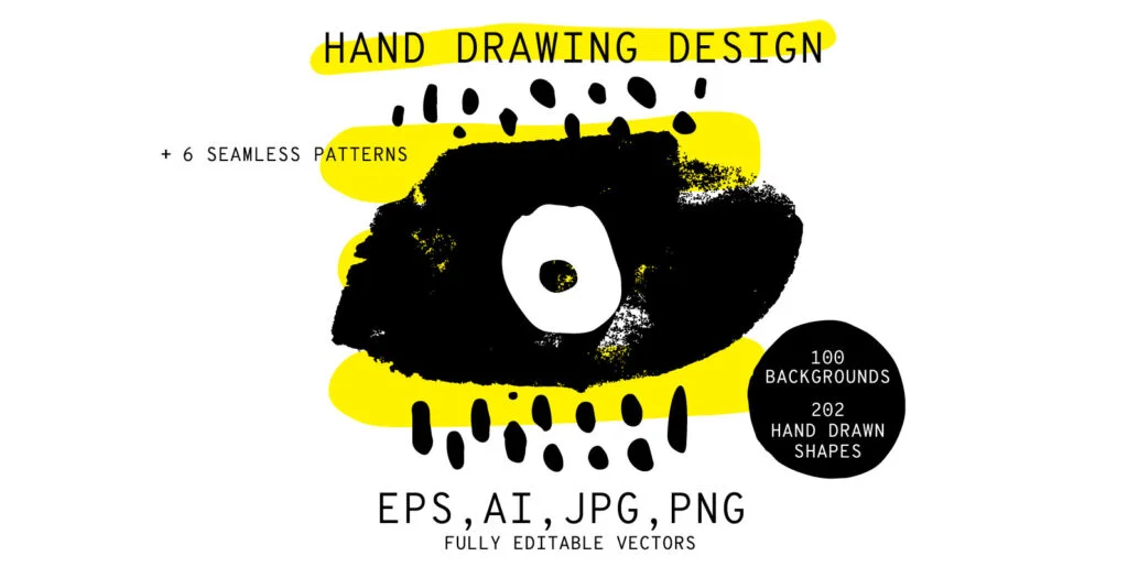 Hand Drawn Design 300 Plus Graphics - Image 2