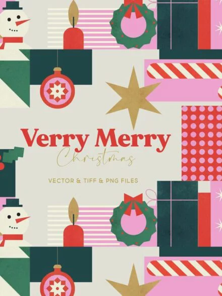 Verry Merry Christmas Illustrations Graphics - Image 6