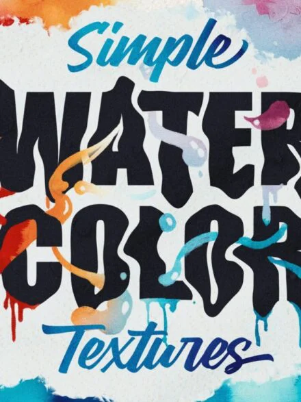 Simple Watercolor Textures Graphics - Image 1