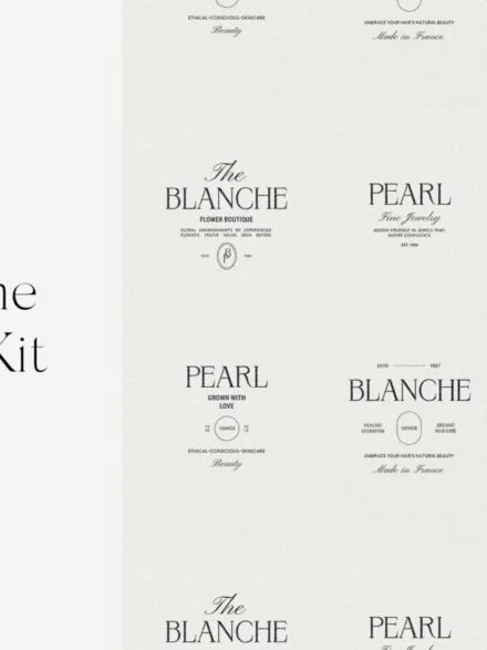 Blanche Minimalist Logo Kit Ai Eps Psd Graphics - Image 11