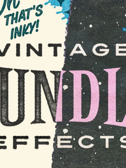 Vintage Stamp and Retro Print Bundle Graphics - Image 4