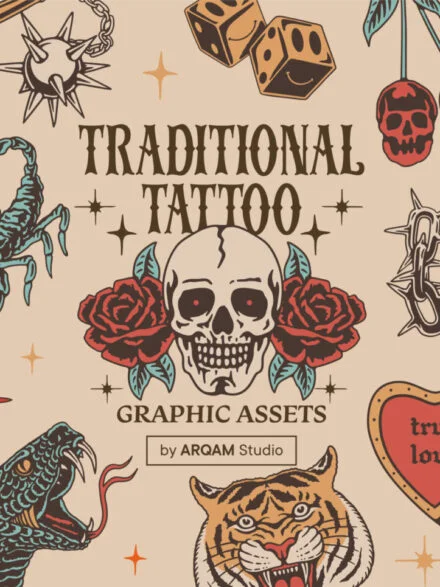 Traditional Tattoo Graphic Assets Graphics - Image 1