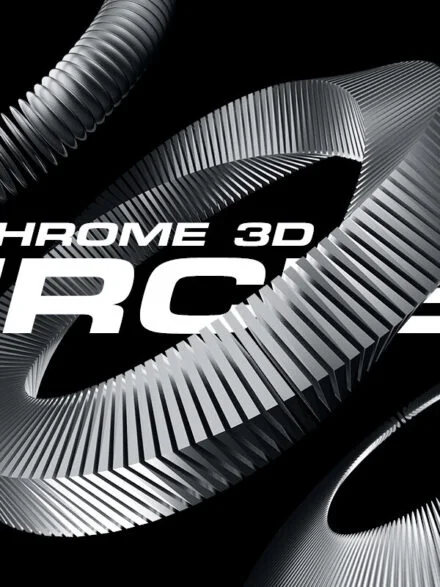 3D Chrome Circles Graphics - Image 10