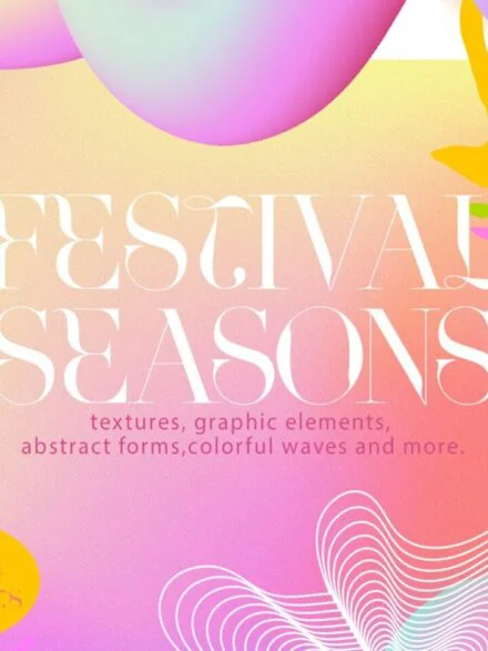 Festival seasons art set Graphics - Image 2