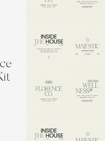 Florence Minimalist Logo Kit Ai Eps Psd Graphics - Image 10