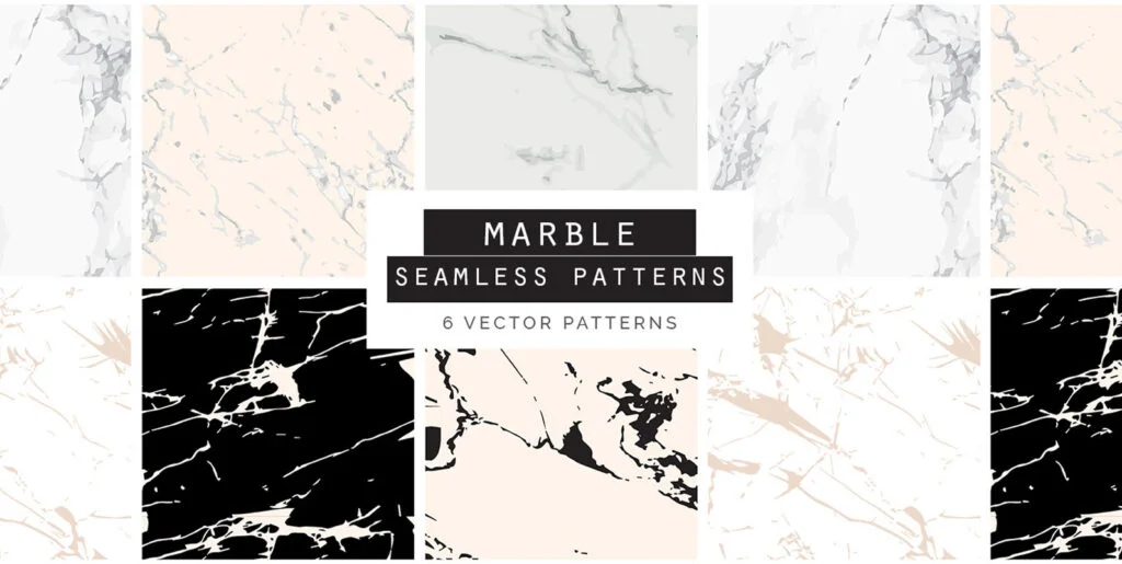 Marble Seamless Vector Patterns Graphics - Image 1