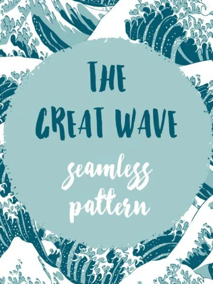 The Great Wave – Seamless Pattern Graphics - Image 4