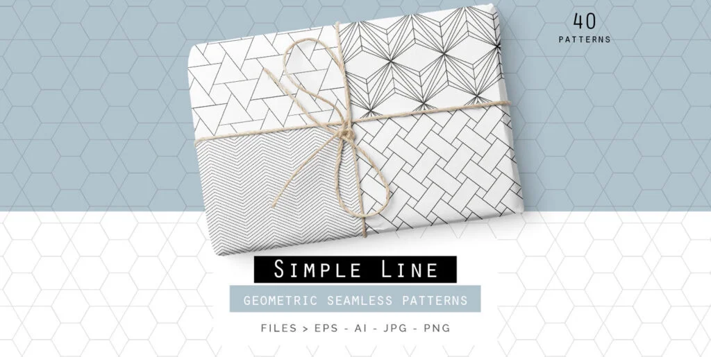 Simple Line Geometric Patterns Graphics - Image 2
