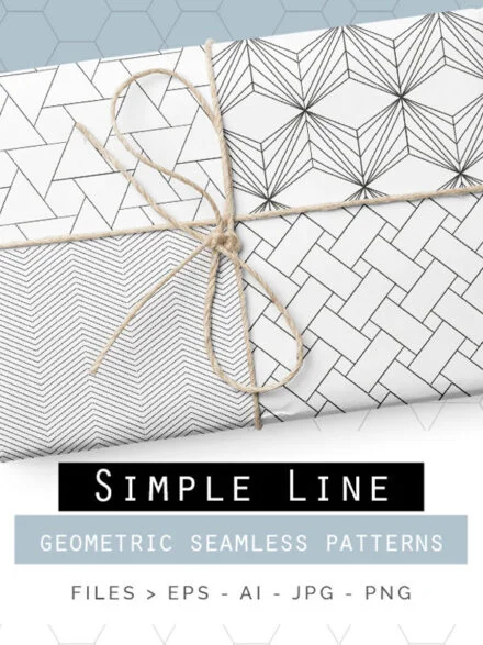 Simple Line Geometric Patterns Graphics - Image 9