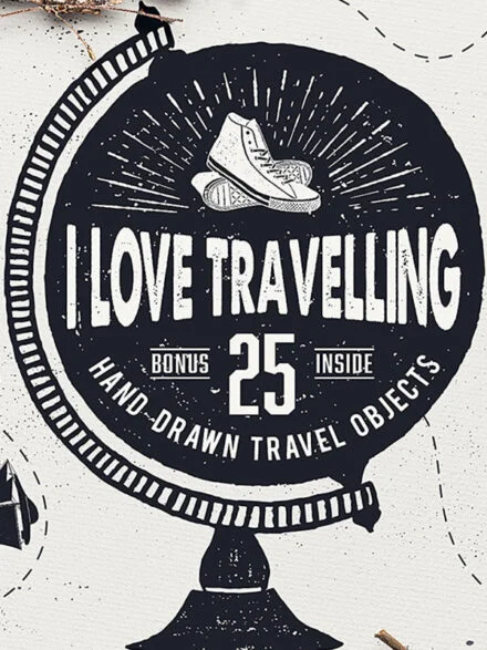 I Love Travelling Graphics - Image 1