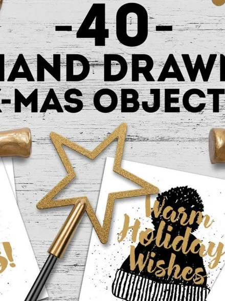 40 Winter Themed Vector Illustrations Graphics - Image 1