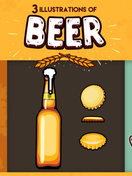 Illustrations of Beer Graphics - Image 3