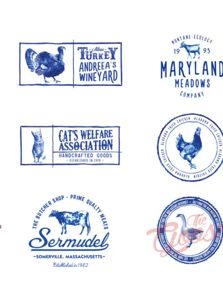 12 Handpainted Logos Graphics - Image 7