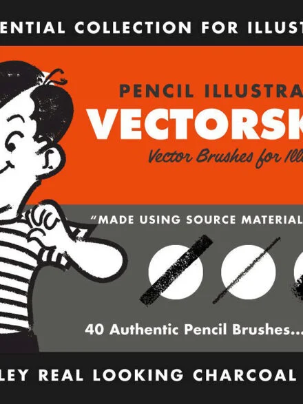 VectorSketch | Charcoal Pencils for Illustrator Graphics - Image 7
