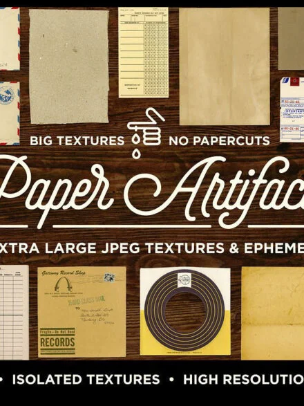 Paper Artifacts | Texture & Ephemera Bundle Graphics - Image 2