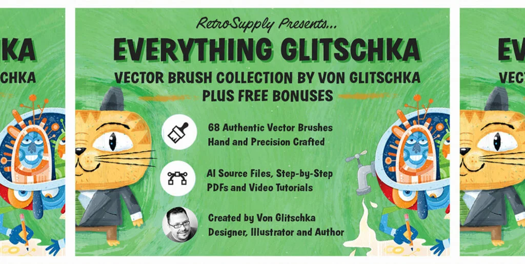 Everything Glitschka | Vector Brush Collection & Bonuses Graphics - Image 2