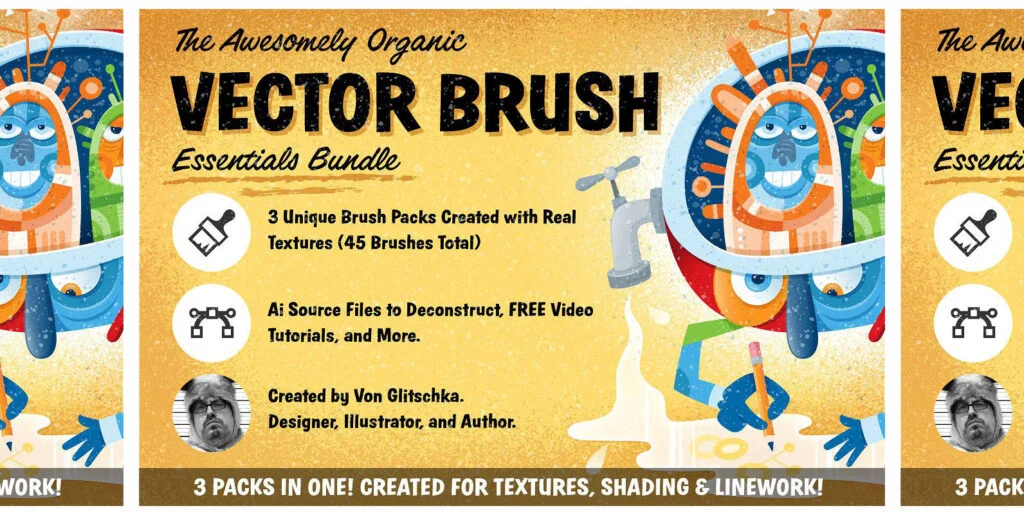 The Awesomely Organic Vector Brush Essential Bundle Graphics - Image 1