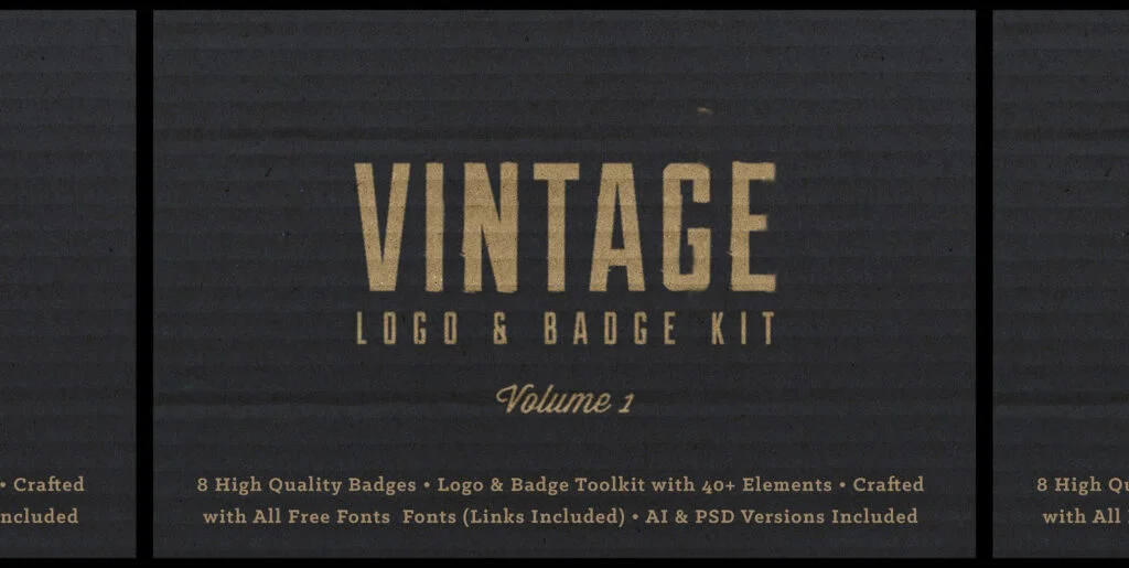 Vintage Logo Badge Kit Vol. 1 Graphics - Image 1