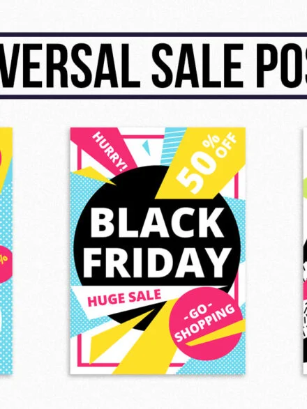 18 Universal Sale Posters + Patterns Graphics - Image 3