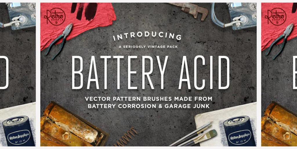 Battery Acid Vector Brushes Graphics - Image 2