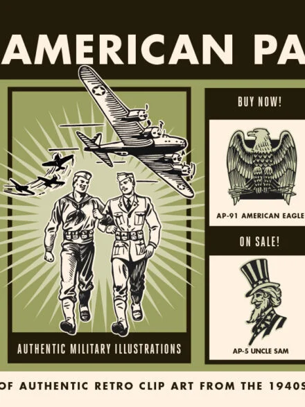 American Patriot | Clip Art Pack Graphics - Image 1
