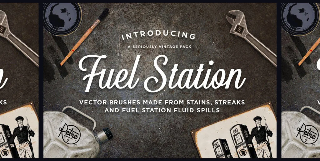 Fuel Station Vector Brushes Graphics - Image 2
