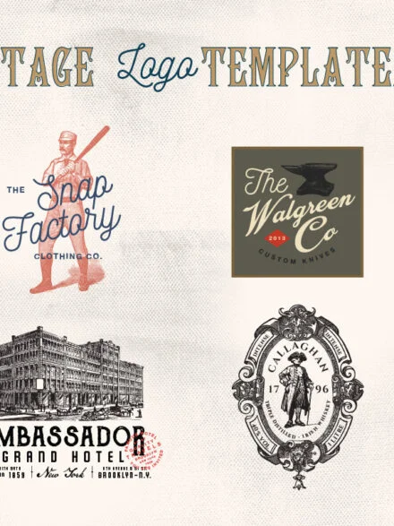 32 Vintage Logo Templates Vol. 3 Graphics - Image 5