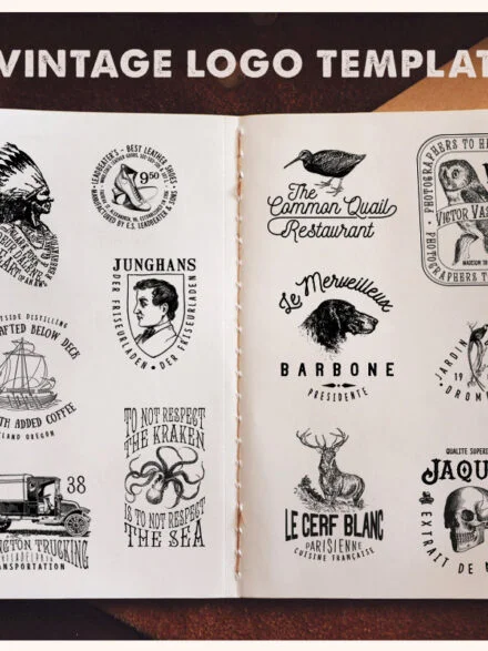 Vintage Logo Templates Vol. 1 Graphics - Image 6