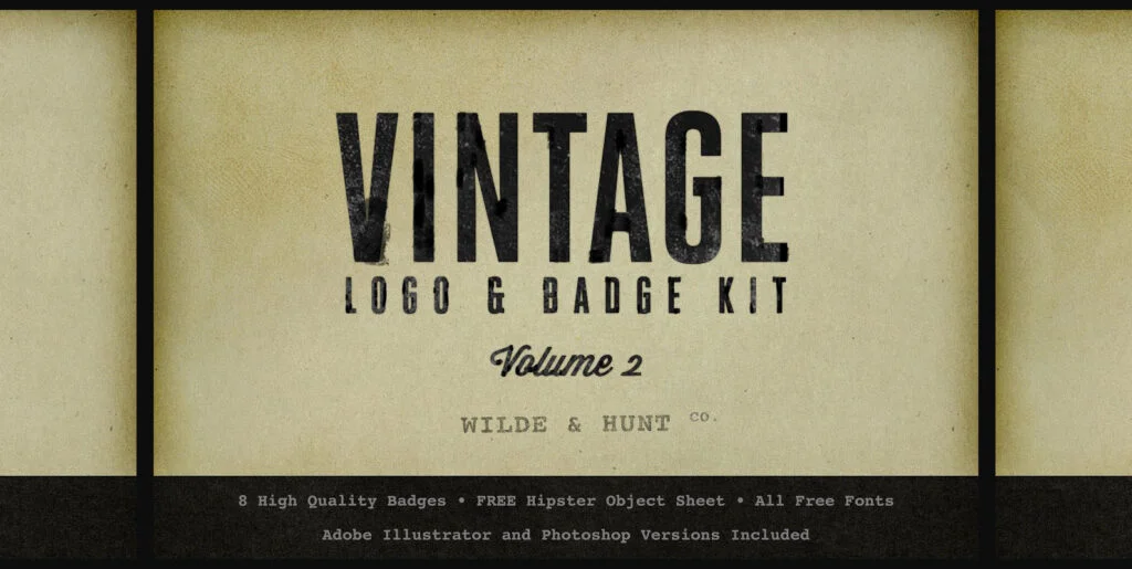Vintage Logo Badge Kit Vol.2 Graphics - Image 1