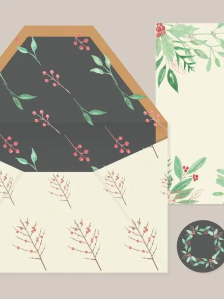 Merry Berry Watercolor Package Graphics - Image 1