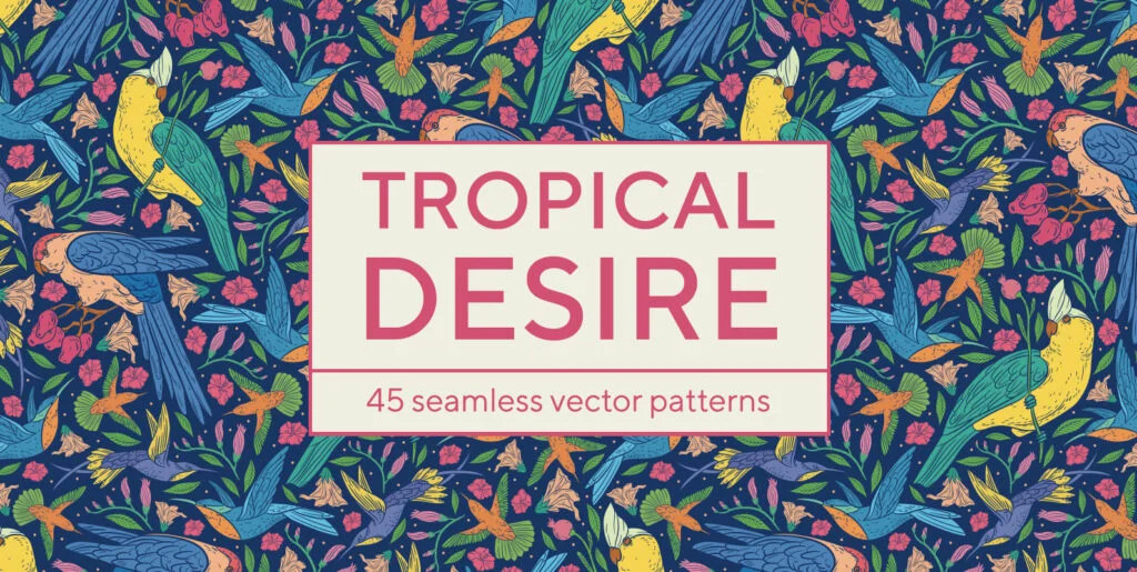 Tropical Desire Patterns Collection Graphics - Image 1