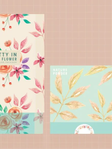 Pretty in Peach Flower Watercolor Package Graphics - Image 8