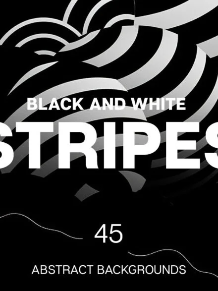 Black and White Stripes Graphics - Image 2