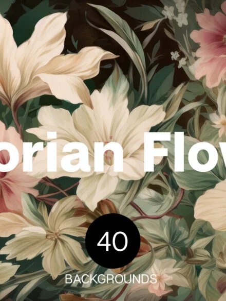 Flowers in Victorian Style Graphics - Image 5