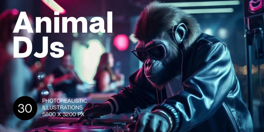 Animal DJs Graphics - Image 1