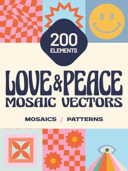 200 Vector Mosaics & Patterns Graphics - Image 12