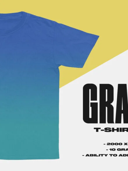 Gradient T-Shirt Mockup Graphics - Image 2