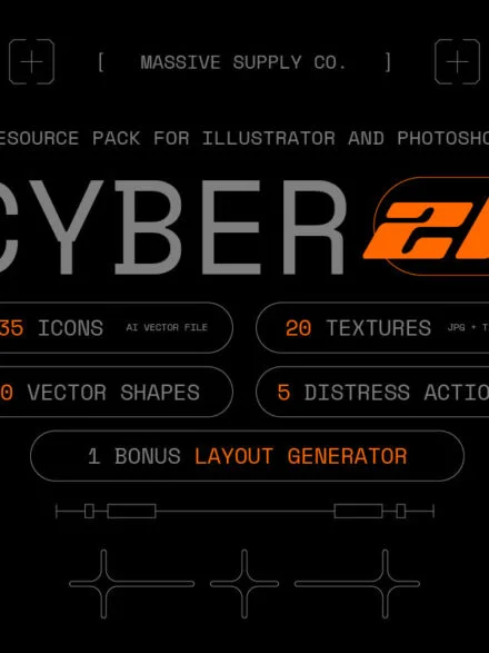 CYBER2K – Futuristic Y2K Resource Pack Graphics - Image 8