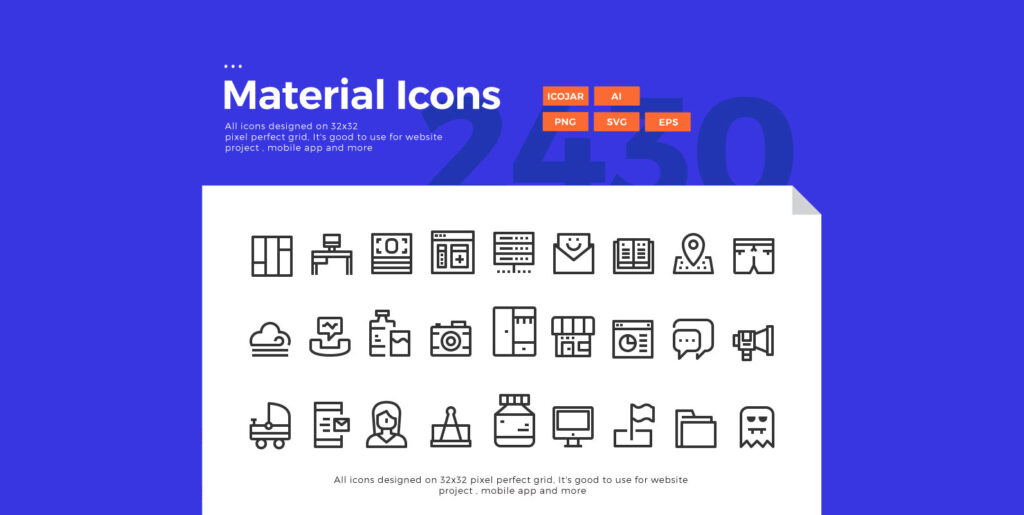 2430 Material Icons Graphics - Image 2