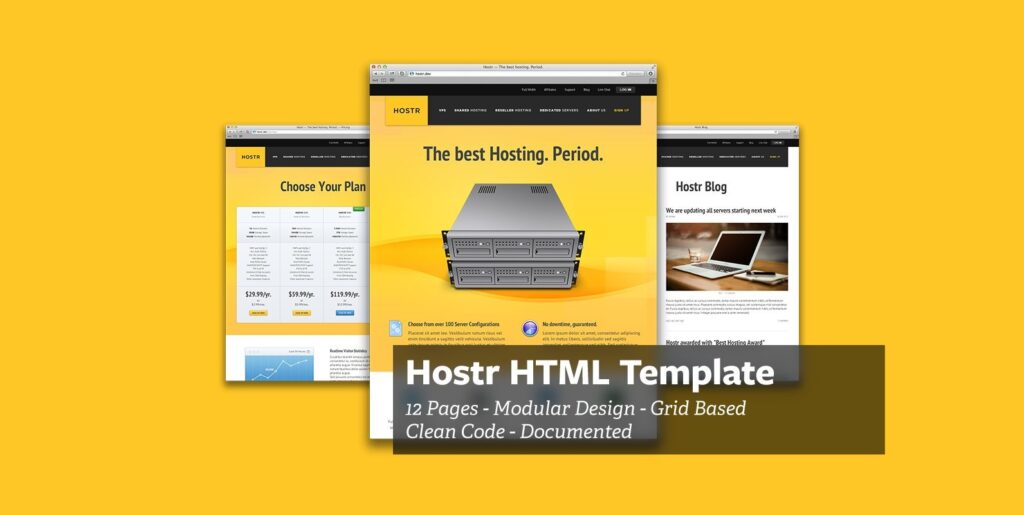 Hostr – HTML Template Graphics - Image 1