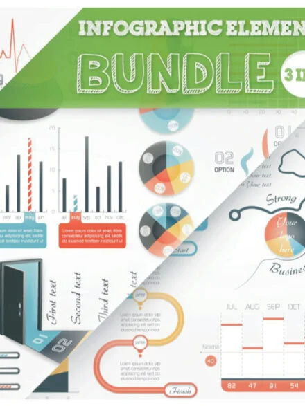 Infographic Elements Bundle (3 in 1) vol.3 Graphics - Image 4