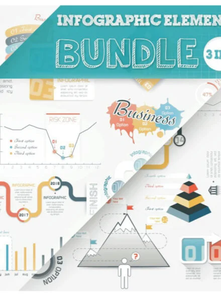 Infographic Elements Bundle (3 in 1) vol.5 Graphics - Image 6